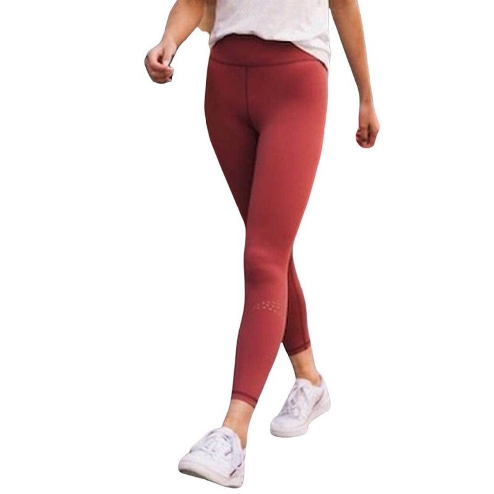 ZYIA Red Pear Moon Brilliant Hi Rise 7/8 size 12 | 24” inseam | Legging Tight